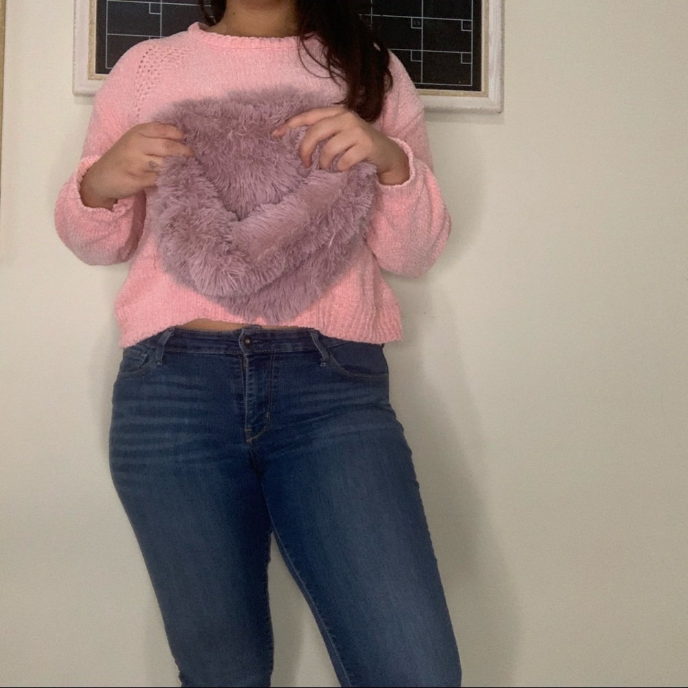 Pink Circle Scarf